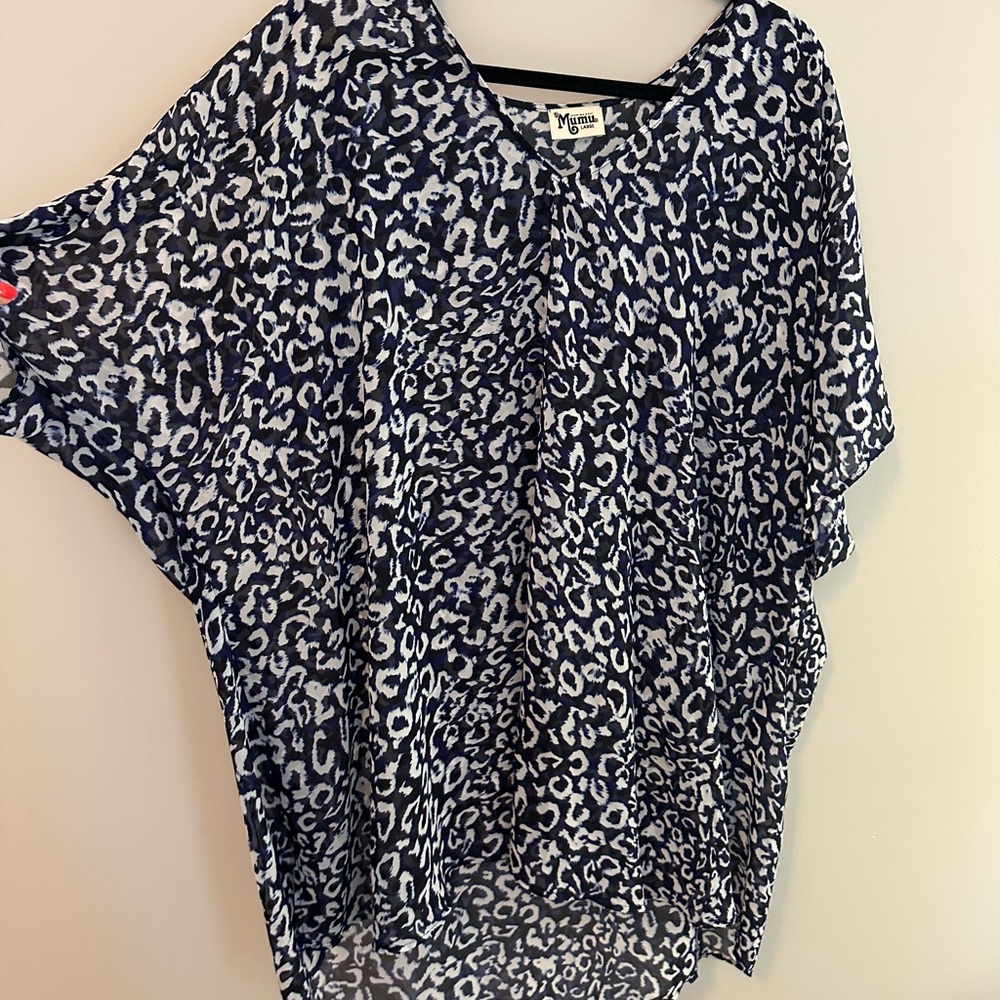 Show me your mumu- cheetah tunic- size large